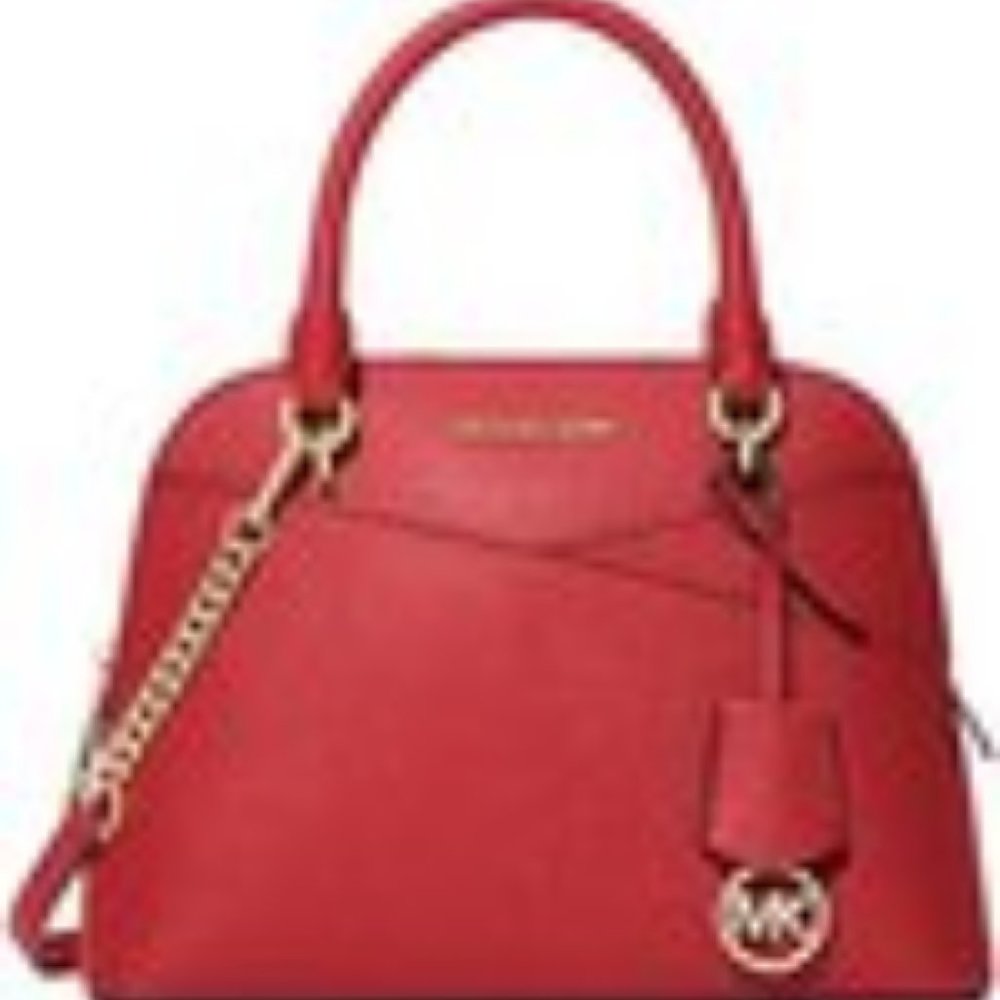 MICHAEL KORS FLAME MEDIUM DOME CROSSBODY SATCHEL